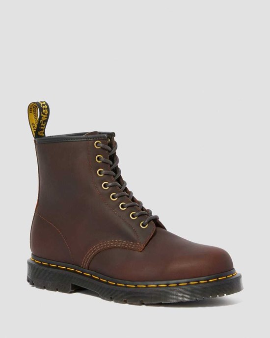 Stivaletti Donna Dr Martens 1460 DM's Wintergrip Cocoa | 169-BFZMVD