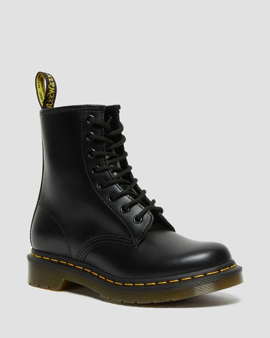 Stivaletti Donna Dr Martens 1460 Smooth Pelle Nere | 170-GYZKSM