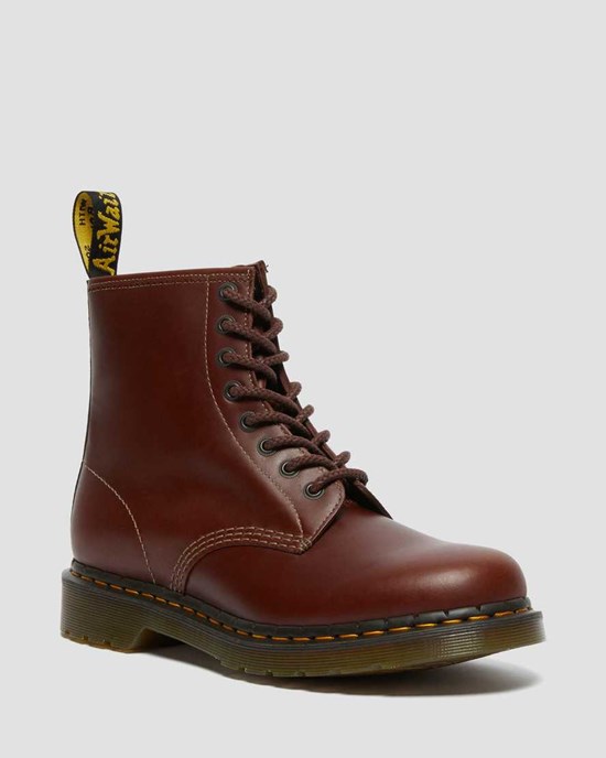 Stivali Stringati Uomo Dr Martens 1460 Abruzzo Pelle Marroni Nere | 527-WBVOQJ