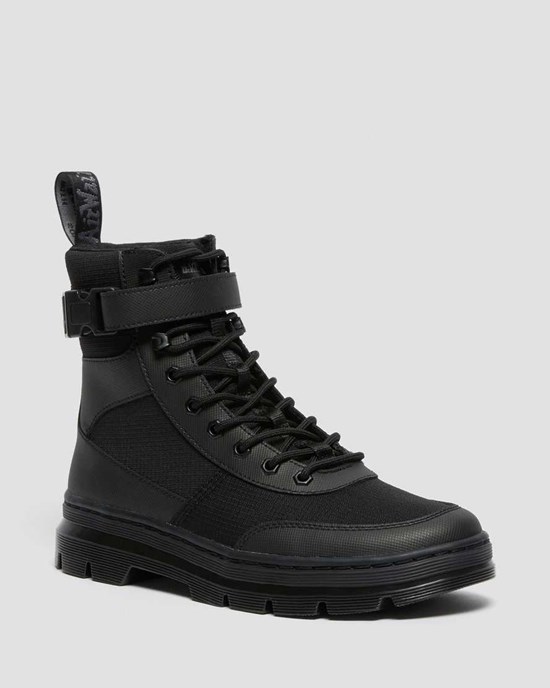 Stivali Stringati Uomo Dr Martens Combs Tech Poly Nere | 014-GKRUAM