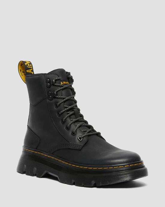 Stivali Utilitari Uomo Dr Martens Tarik Wyoming Pelle Nere | 859-PBCWOJ