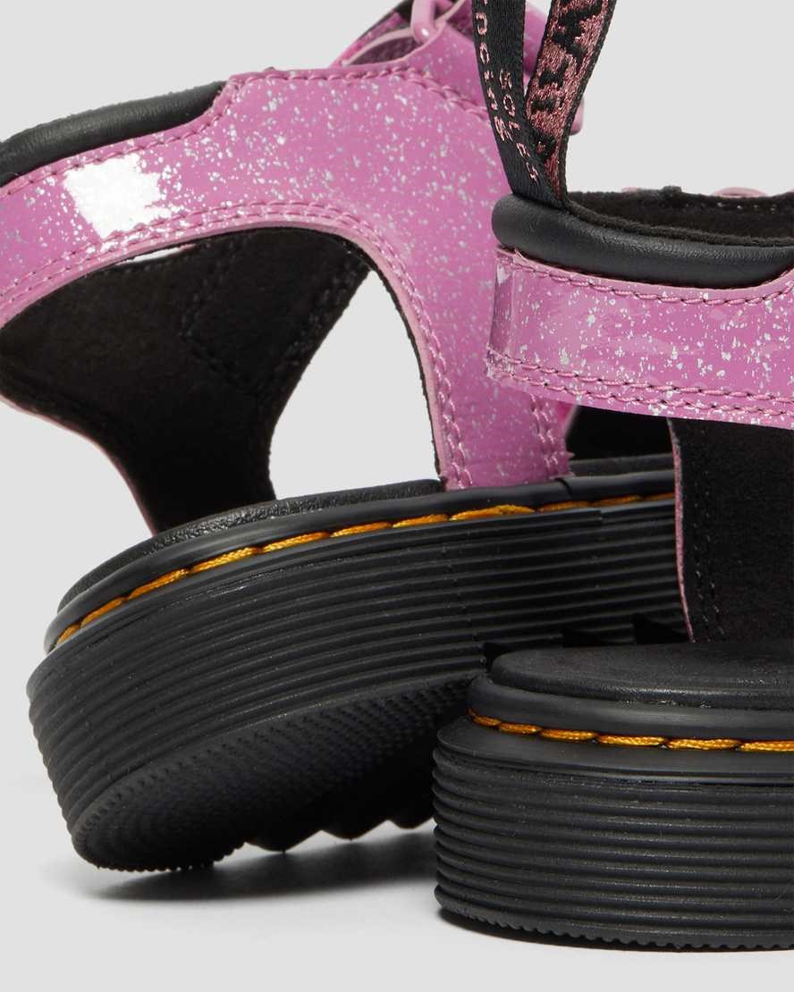 Glitter Sandals Bambino Dr Martens Junior Klaire Rosa | 281-TLOCNW