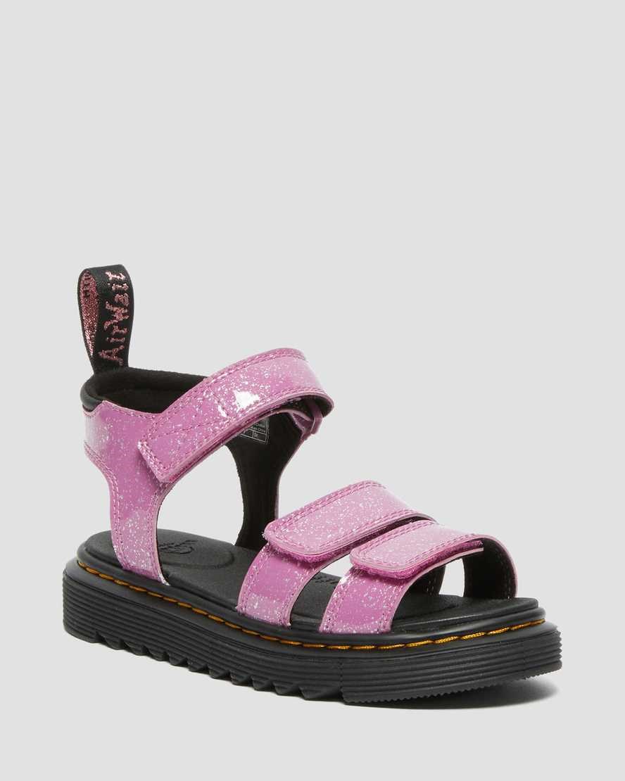 Glitter Sandals Bambino Dr Martens Junior Klaire Rosa | 281-TLOCNW