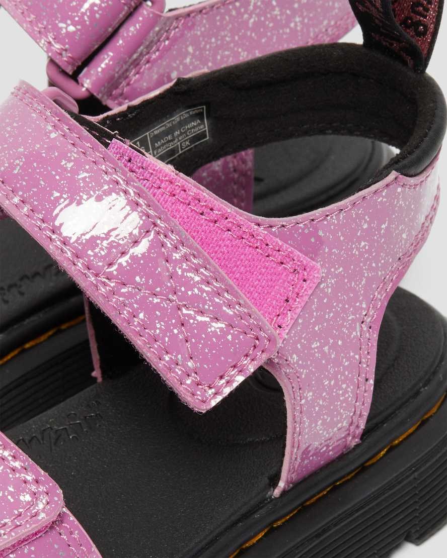 Glitter Sandals Bambino Dr Martens Junior Klaire Rosa | 281-TLOCNW