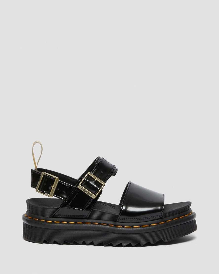 Sandali Con Cinturino Donna Dr Martens Vegan Voss Nere | 286-JGLOHR