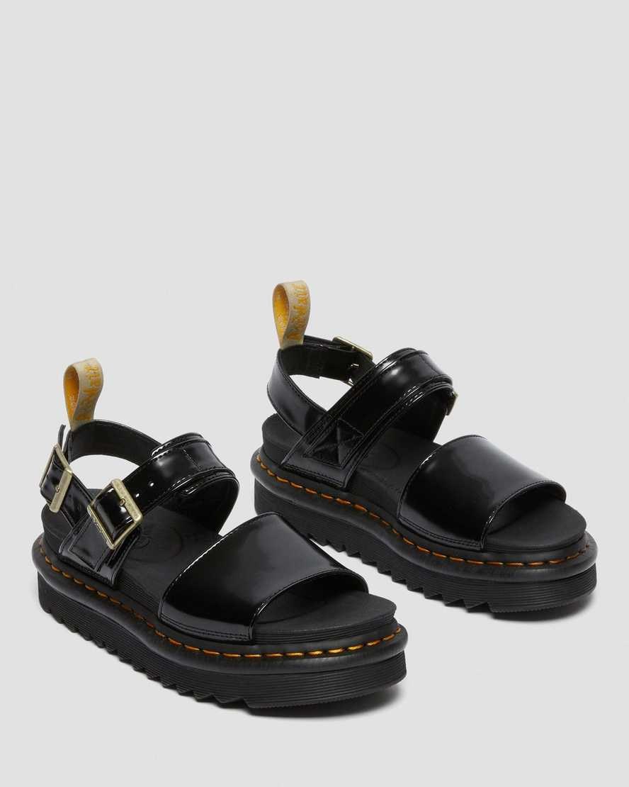 Sandali Con Cinturino Donna Dr Martens Vegan Voss Nere | 286-JGLOHR