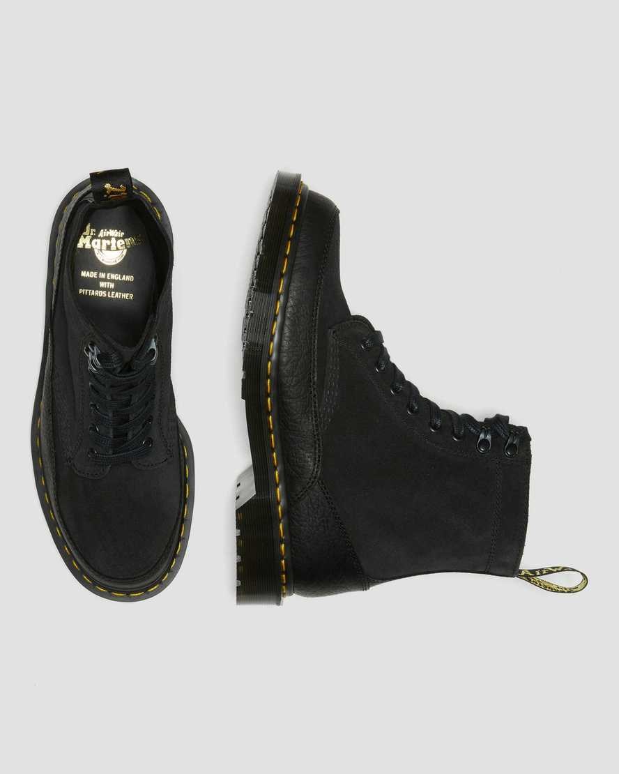 Stivaletti Uomo Dr Martens 1460 Guard Made in England Pelle Nere | 280-PTBCLQ