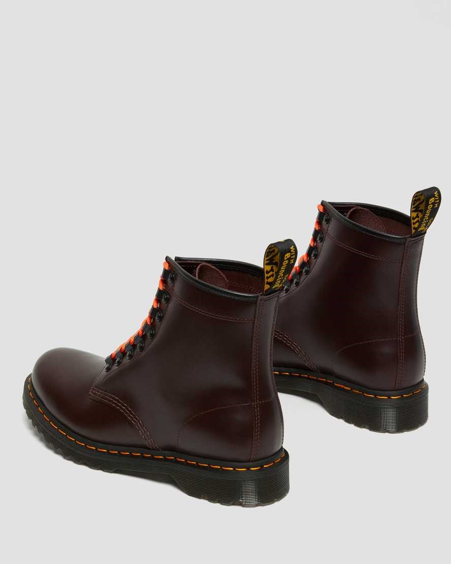 Stivali Stringati Uomo Dr Martens 1460 Ben Smooth Pelle Rosse | 695-ONTYWH