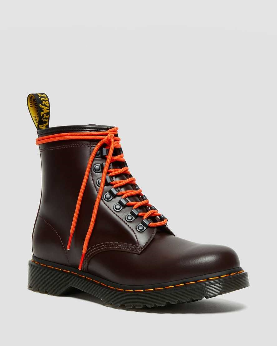 Stivali Stringati Uomo Dr Martens 1460 Ben Smooth Pelle Rosse | 695-ONTYWH