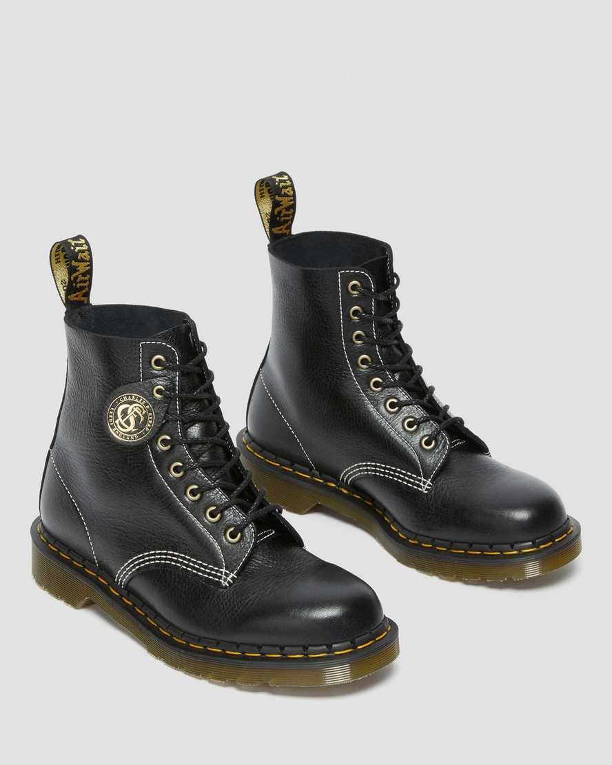 Stivali Stringati Uomo Dr Martens 1460 Pascal Made in England Classiche Pelle Nere | 215-JIZAWE