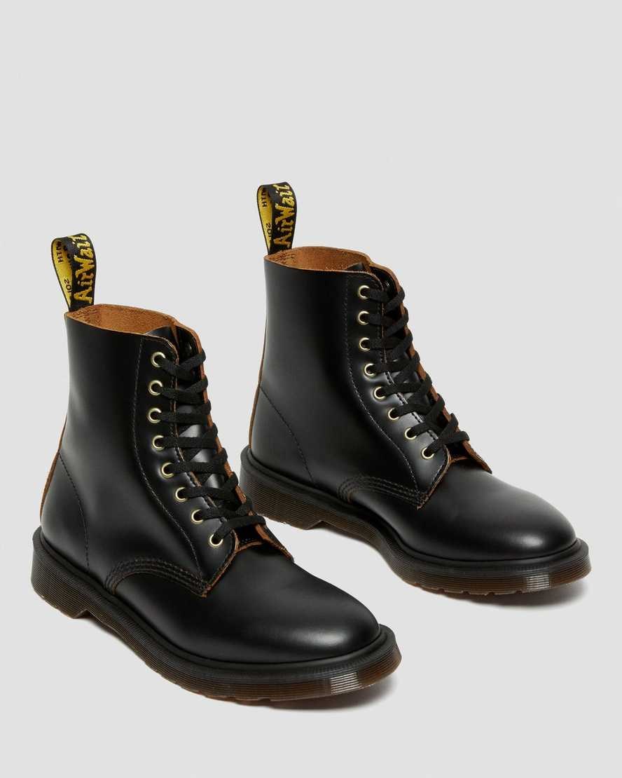 Stivali Stringati Uomo Dr Martens 1460 Vintage Smooth Pelle Nere | 358-GXYULW