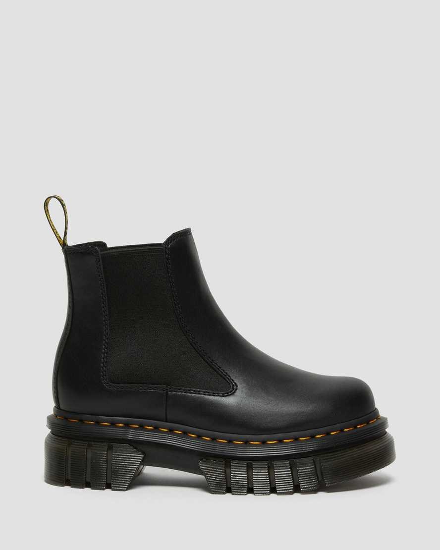 Stivali Stringati Uomo Dr Martens Audrick Nappa Pelle Platform Nere | 216-RSXJLO