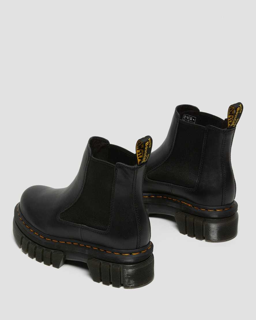 Stivali Stringati Uomo Dr Martens Audrick Nappa Pelle Platform Nere | 216-RSXJLO