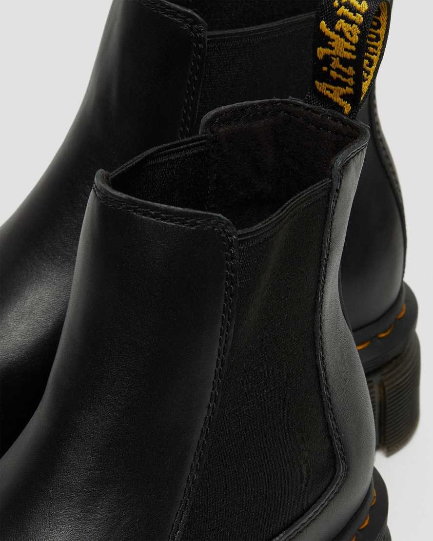 Stivali Stringati Uomo Dr Martens Audrick Nappa Pelle Platform Nere | 216-RSXJLO